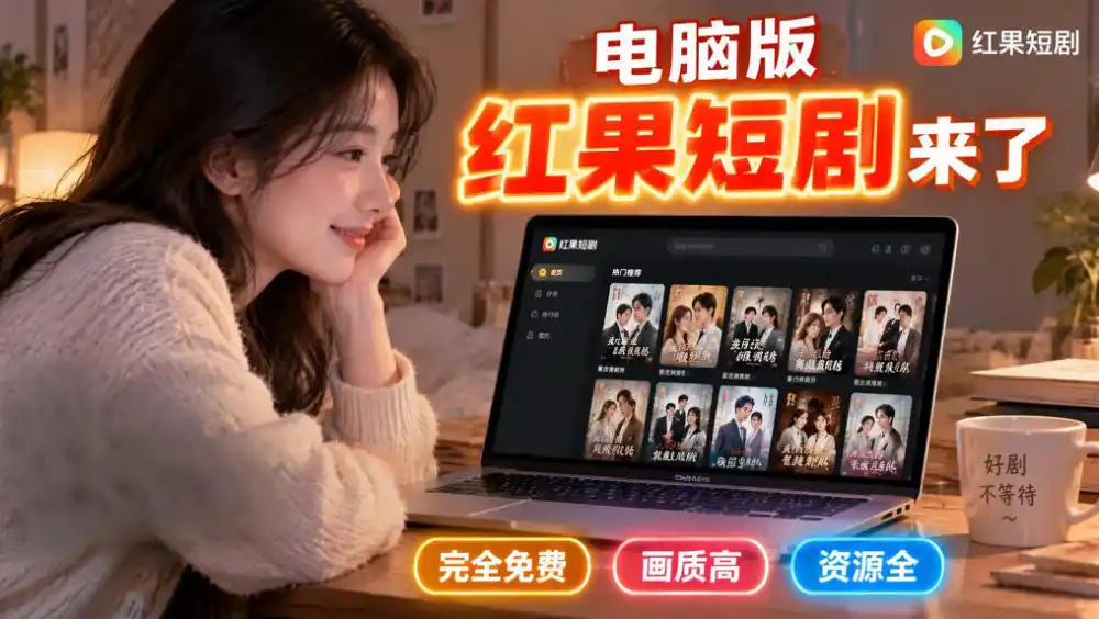 手机看短剧费眼？电脑版红果短剧来了，完全免费、画质高、资源全-智云副业