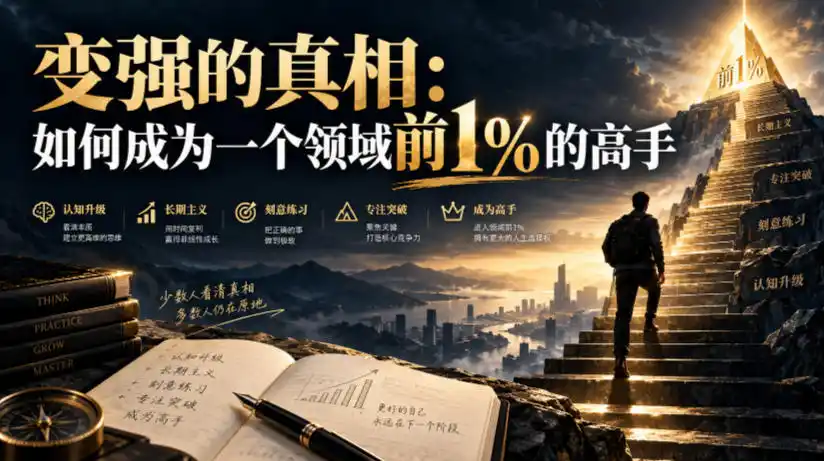 付费文章：变强的真相：如何成为一个领域前1%的高手-智云副业