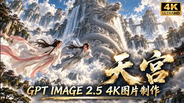 GPT Image 2.5实测！4K到底多清楚？皮肤、手指、修图与天宫场景全面测试-智云副业